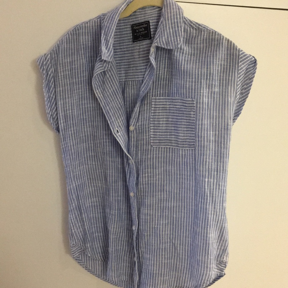 Abercrombie & Fitch striped sleeveless top!